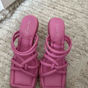 Nordstrom square pink shoes